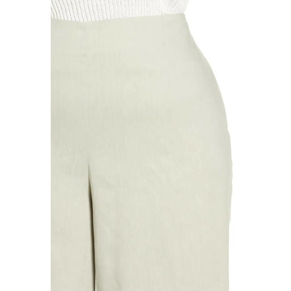 NWT Vince Crop Wide Leg Linen Blend Pants Light Dove Women's Plus Size 24W 24 - Picture 8 of 11